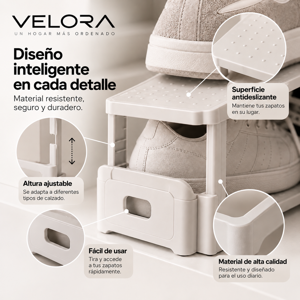 Organizador de Zapatos VELORA™ — Pack de 10