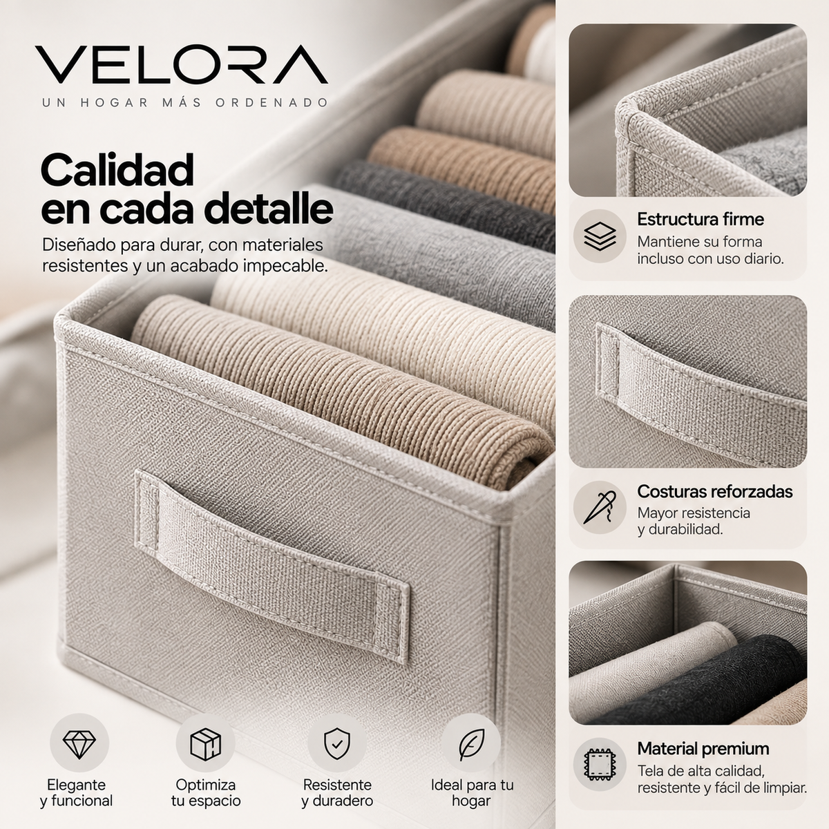 Organizador de Ropa VELORA™ — Pack de 3